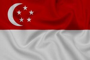 Flag of singapore